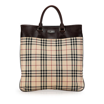 BURBERRY House Check Canvas Tote Bag