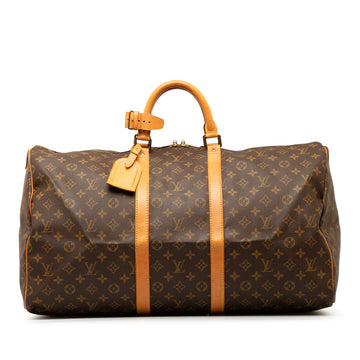 LOUIS VUITTON Monogram Keepall 55 Travel Bag