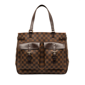 LOUIS VUITTON Damier Ebene Uzes Tote Bag