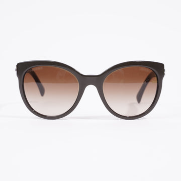 Chanel CC Sunglasses Brown Acetate 54mm 20mm