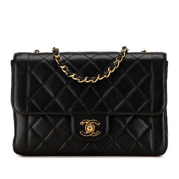 CHANEL Small Quilted Lambskin Border Flap Bag