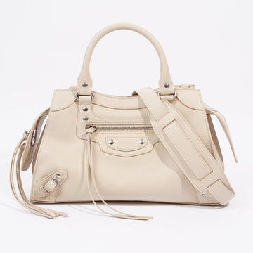 Balenciaga Neo Classic Bag Cream Calfskin Leather Small