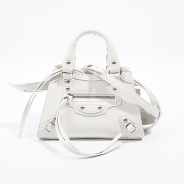 Balenciaga Nano City White Leather