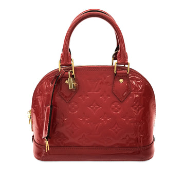 LOUIS VUITTON Monogram Vernis Alma BB Satchel