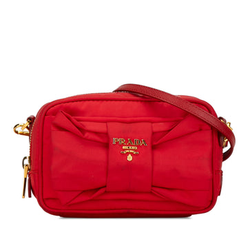 PRADA Tessuto Fiocco Bow Crossbody Crossbody Bag