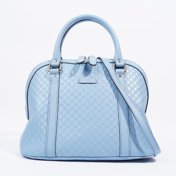 Gucci Dome Bag Baby Blue Leather