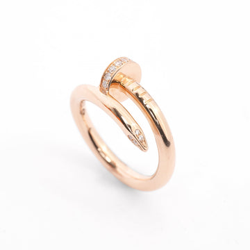 Cartier Juste Un Clou 18ct Rose-Gold And Diamond Ring Rose Gold Rose Gold 50