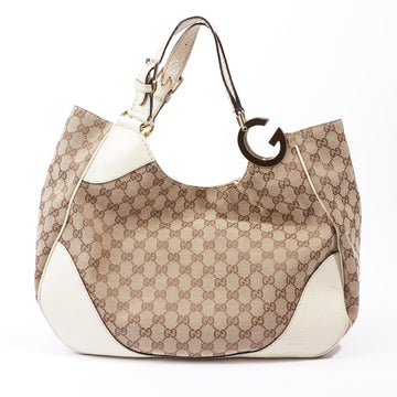 Gucci GG Tote Beige / White Canvas