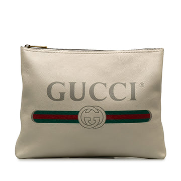 GUCCI Logo Clutch Bag