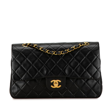 CHANEL Medium Classic Lambskin Double Flap Shoulder Bag