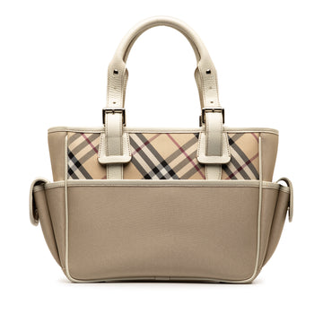 BURBERRY Nova Check Cargo Handbag