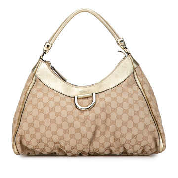 GUCCI GG Canvas Abbey D-Ring Shoulder Bag