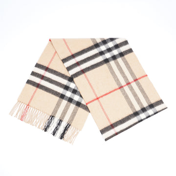 Burberry Check Scarf Archive Beige Cashmere