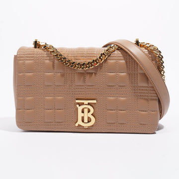 Burberry Lola Oat Beige Lambskin Leather Small