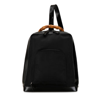 GUCCI Nylon Bamboo Sling Backpack