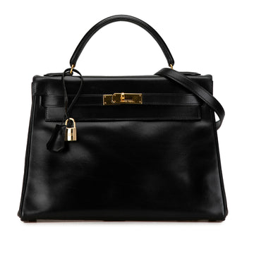 Hermes Box Calf Kelly Retourne 32 Satchel