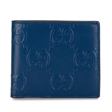 GUCCI GG Embossed Bifold Wallet Small Wallets