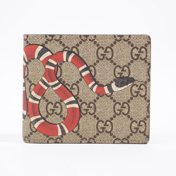 Gucci Bi-Fold Wallet Supreme / Red Coated Canvas