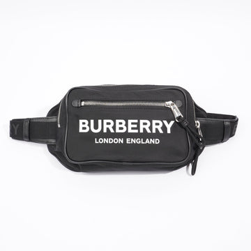 Burberry Bum Bag Black / White Re Nylon