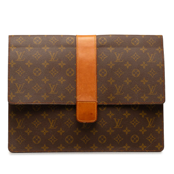 LOUIS VUITTON Monogram Lena Porte Documents Envelope Briefcase