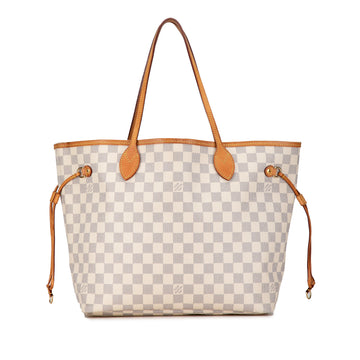 LOUIS VUITTON Damier Azur Neverfull MM Tote Bag