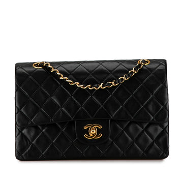 CHANEL Medium Classic Lambskin Double Flap Shoulder Bag