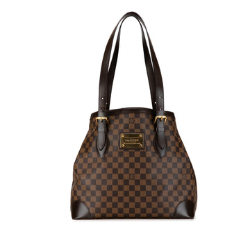 LOUIS VUITTON Damier Ebene Hampstead GM Tote Bag