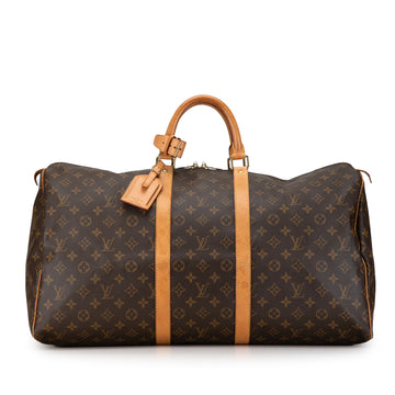 LOUIS VUITTON Monogram Keepall 55 Travel Bag