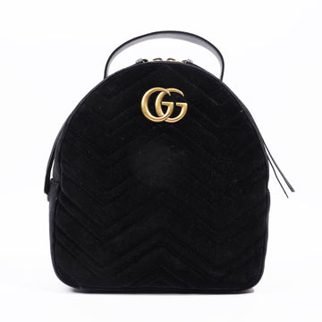 Gucci GG Marmont Matelasse Backpack Black Velvet