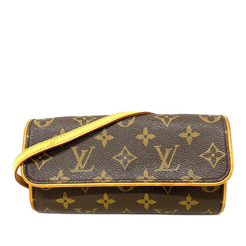 LOUIS VUITTON Monogram Pochette Twin PM Crossbody Bag