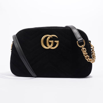 Gucci GG Marmont Black Velvet Small