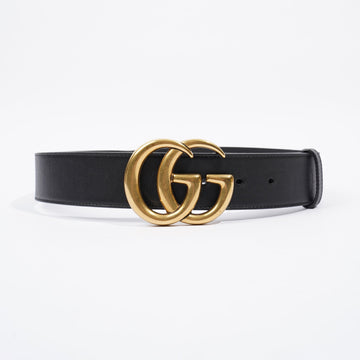 Gucci GG Marmont Belt Black Calfskin Leather 75cm 30