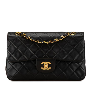 CHANEL Small Classic Lambskin Double Flap Shoulder Bag