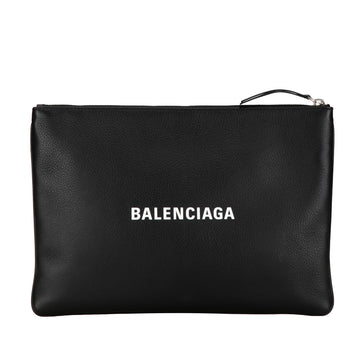 BALENCIAGA Leather Everyday Clutch Clutch Bag