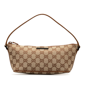 GUCCI GG Canvas Boat Baguette