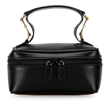 GUCCI Horsebit Leather Vanity Bag