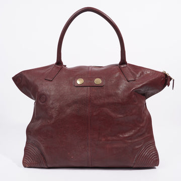 Alexander McQueen Travel Bag Maroon Leather