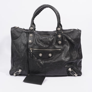 Balenciaga Giant City Bag Black Leather