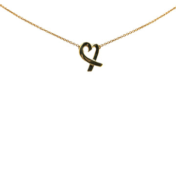 Tiffany 18K Yellow Gold Loving Heart Pendant Necklace