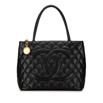 CHANEL Caviar Medallion Tote Tote Bag