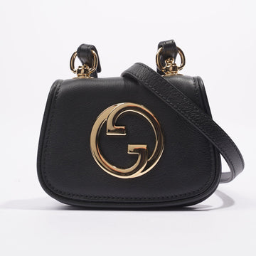 Gucci Blondie Card Case Wallet Black Leather