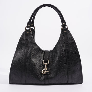 Gucci Jackie Black GG Supreme Leather