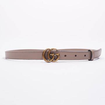 Gucci GG Marmont Belt Nude / Gold Leather 85cm