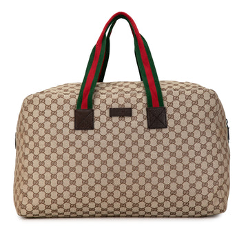 GUCCI GG Canvas Web Travel Bag