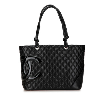 CHANEL Large Lambskin Cambon Ligne Tote Tote Bag