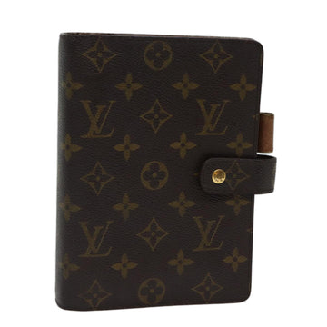 LOUIS VUITTON Monogram Agenda MM Day Planner Cover R20105 LV Auth ac2854