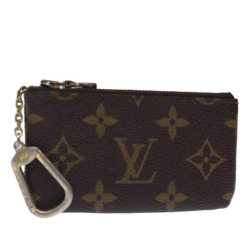 LOUIS VUITTON Monogram Pochette Cles Coin Purse M62650 LV Auth ac2978