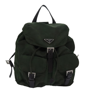 PRADA Backpack Nylon Khaki Auth ac3054