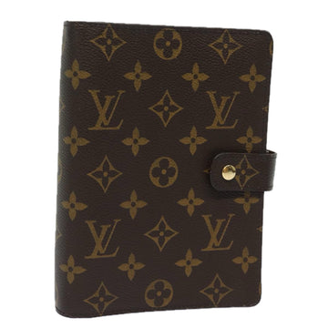 LOUIS VUITTON Monogram Agenda MM Day Planner Cover R20105 LV Auth ac3075