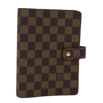 LOUIS VUITTON Damier Ebene Agenda MM Day Planner Cover R20240 LV Auth ac3076